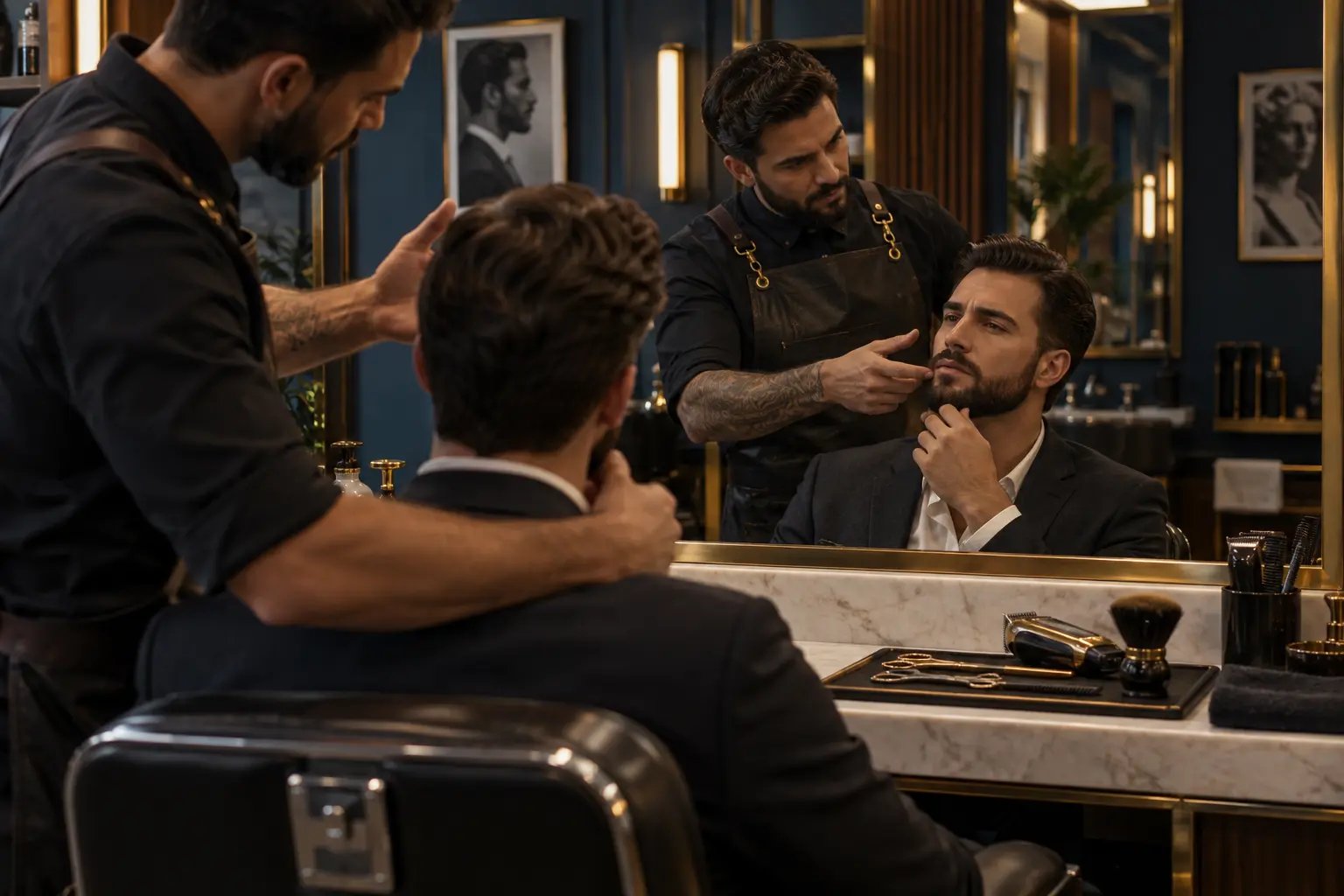 Diagnóstico de visagismo e imagem masculina na Barbearia Malbec